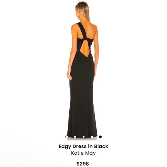 Elegant Black One-Shoulder Dress size Large - Picture 2 of 3